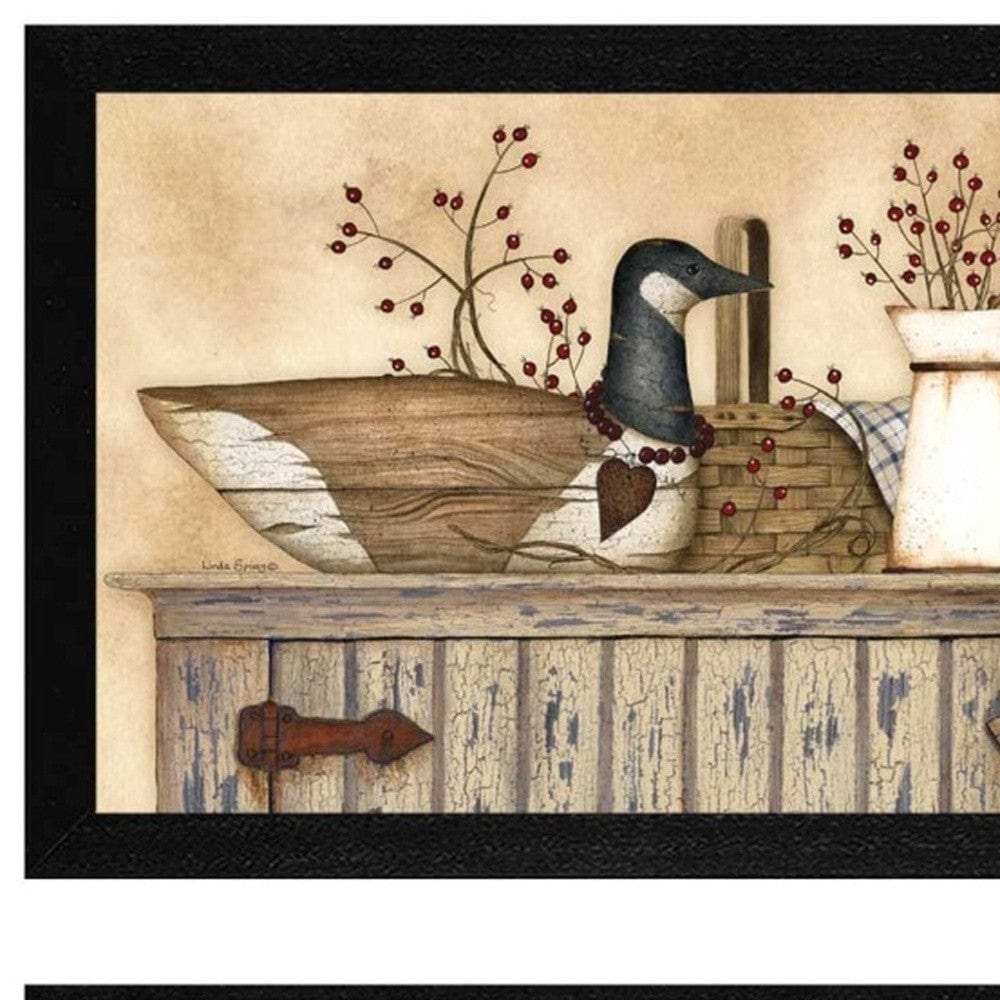 Set Of Two Rustic Still Life Black Framed Print Wall Art - Homeroots - Flyclothing LLC