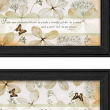 Set Of Two Plant Kindness Black Framed Print Wall Art - Homeroots - Flyclothing LLC