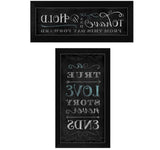 Set Of Two Love Story Black Framed Print Wall Art - Homeroots - Flyclothing LLC