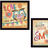 Set Of Two Be the Reason Black Framed Print Wall Art - Homeroots - Flyclothing LLC