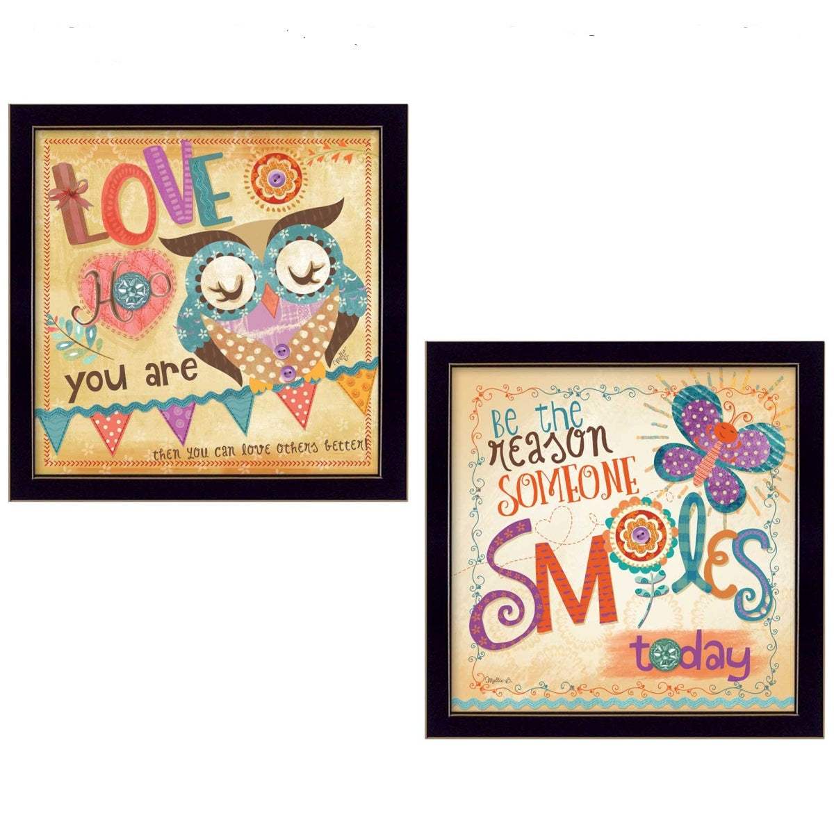 Set Of Two Be the Reason Black Framed Print Wall Art - Homeroots - Flyclothing LLC