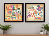 Set Of Two Be the Reason Black Framed Print Wall Art - Homeroots - Flyclothing LLC