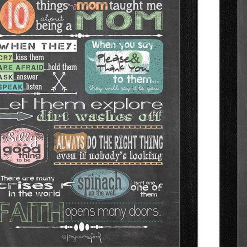 Set Of Two Reminders from Mom and Dad Black Framed Print Wall Art - Homeroots - Flyclothing LLC