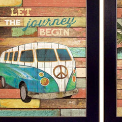 Set Of Two Journey Black Framed Print Wall Art