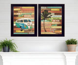Set Of Two Journey Black Framed Print Wall Art - Homeroots - Flyclothing LLC
