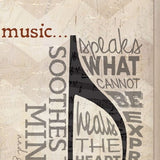 Set Of Two Musical NotesBrown Framed Print Wall Art - Homeroots