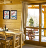 Set Of Two American 2 Black Framed Print Wall Art - Homeroots - Flyclothing LLC