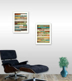 Set Of Two Today is a New Day Faux Wood Slat White Framed Print Wall Art - Homeroots - Flyclothing LLC