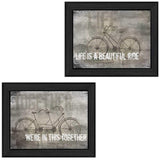 Set Of Two In this Together Black Framed Print Wall Art - Homeroots - Flyclothing LLC