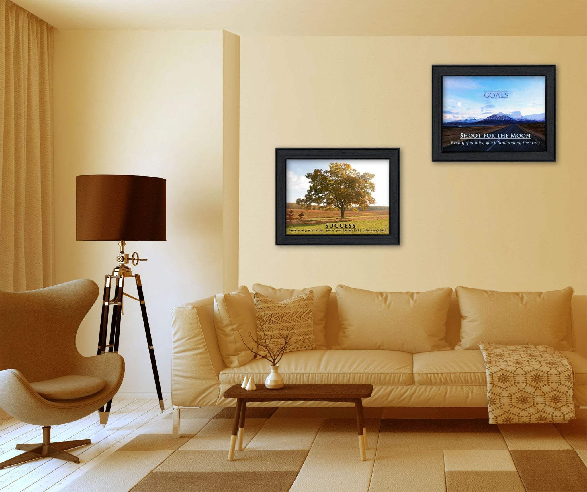 Set Of Two Success 1 Black Framed Print Wall Art - Homeroots - Flyclothing LLC