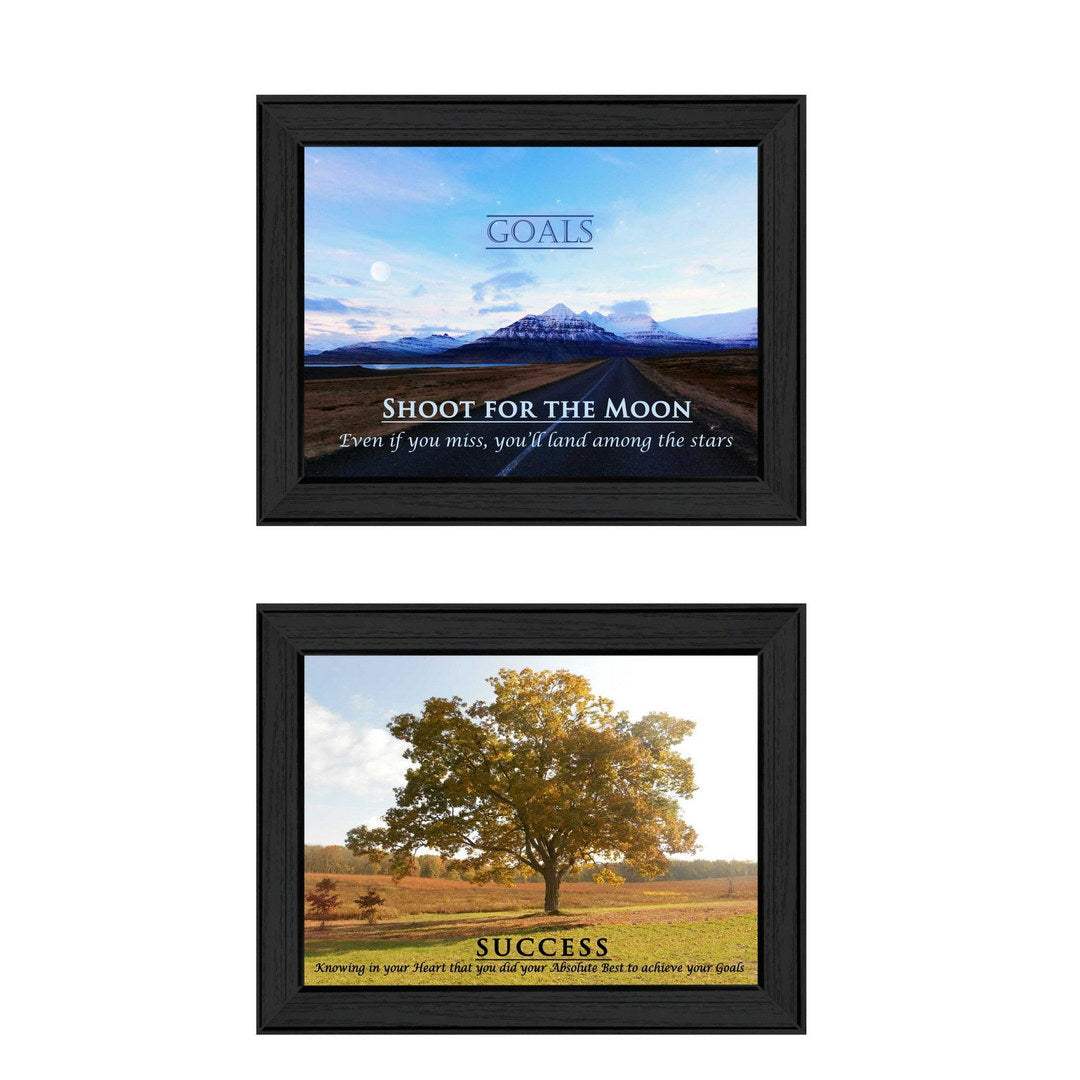 Set Of Two Success 1 Black Framed Print Wall Art - Homeroots - Flyclothing LLC