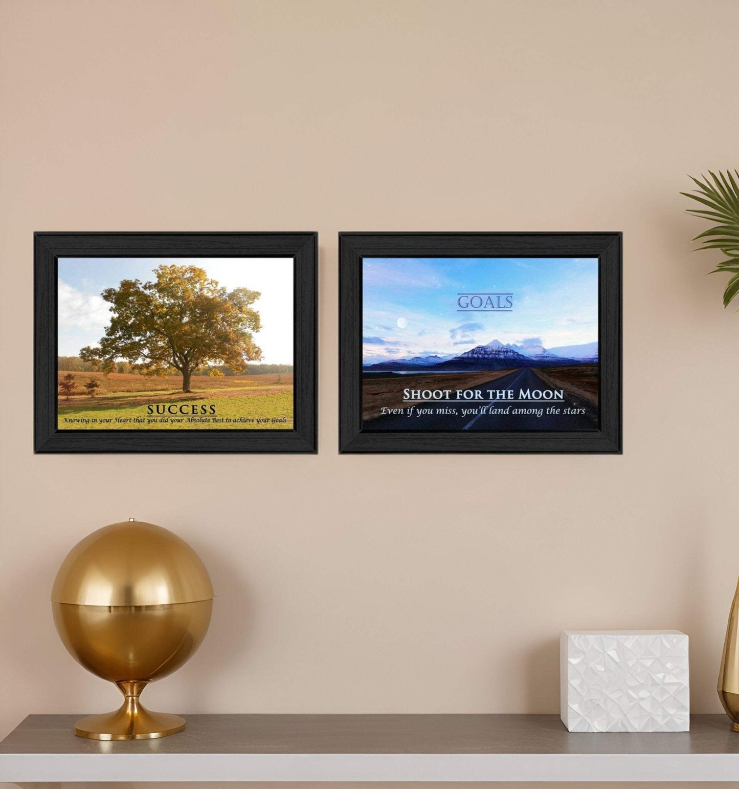 Set Of Two Success 1 Black Framed Print Wall Art - Homeroots - Flyclothing LLC