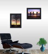 Set Of Two Passion and Teamwork Black Framed Print Wall Art - Homeroots - Flyclothing LLC
