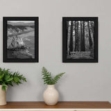Set Of Two Strength 2 Black Framed Print Wall Art - Homeroots - Flyclothing LLC