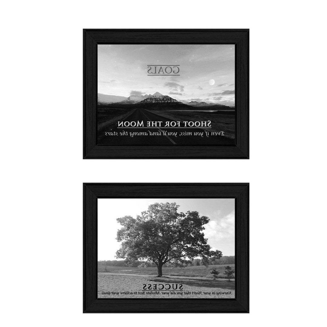 Set Of Two Success 2 Black Framed Print Wall Art - Homeroots - Flyclothing LLC