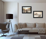 Set Of Two Winter Reflections Black Framed Print Wall Art - Homeroots - Flyclothing LLC