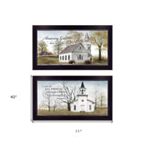 Set Of Two Amazing Grace 1 Black Framed Print Wall Art - Homeroots - Flyclothing LLC