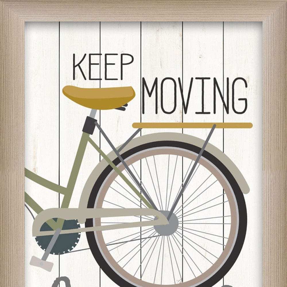 Set Of Two Pedal it Out 1 Brown Framed Print Wall Art - Homeroots - Flyclothing LLC