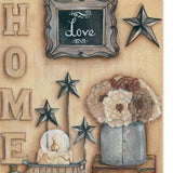 Set Of Two Where Family and Friends Gather II 2 White Framed Print Wall Art - Homeroots