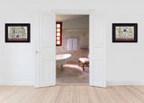 Set Of Two Hot Bath 9 Black Framed Print Bathroom Wall Art - Homeroots - Flyclothing LLC