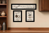 Set Of Three Kitchen Friendship Collection III 3 Black Framed Print Kitchen Wall Art - Homeroots