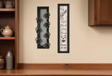 Set Of Two Come On In with Seven Peg Mug Rack 1 Black Framed Print Kitchen Wall Art - Homeroots