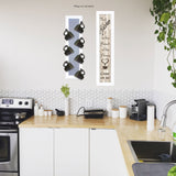 Set Of Two Come On In with Seven Peg Mug Rack 3 White Framed Print Kitchen Wall Art - Homeroots
