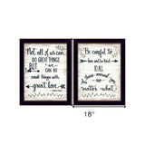 Set Of Two Great Love 1 Black Framed Print Wall Art - Homeroots - Flyclothing LLC