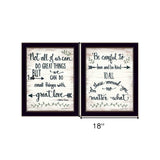 Set Of Two Great Love 1 Black Framed Print Wall Art - Homeroots - Flyclothing LLC