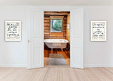 Set Of Two Great Love 2 White Framed Print Wall Art - Homeroots - Flyclothing LLC