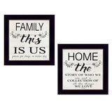 Set Of Two Family 1 Black Framed Print Wall Art - Homeroots