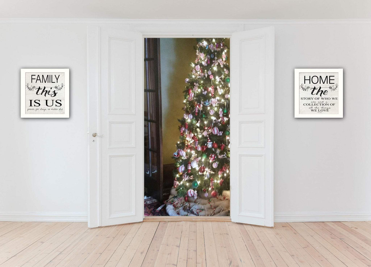 Set Of Two Family 2 White Framed Print Wall Art - Homeroots - Flyclothing LLC
