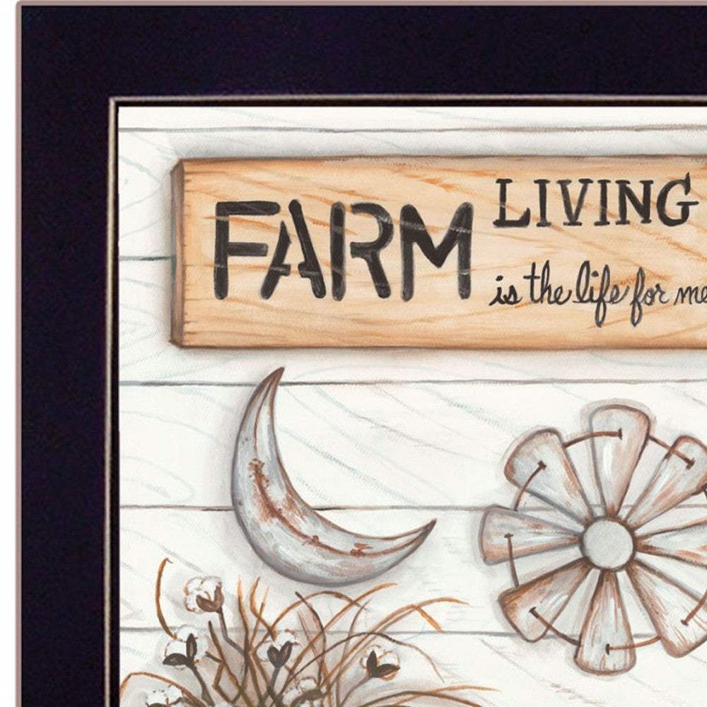 Set Of Two Farm Living 1 Black Framed Print Wall Art - Homeroots - Flyclothing LLC