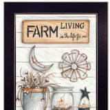 Set Of Two Farm Living 1 Black Framed Print Wall Art - Homeroots - Flyclothing LLC