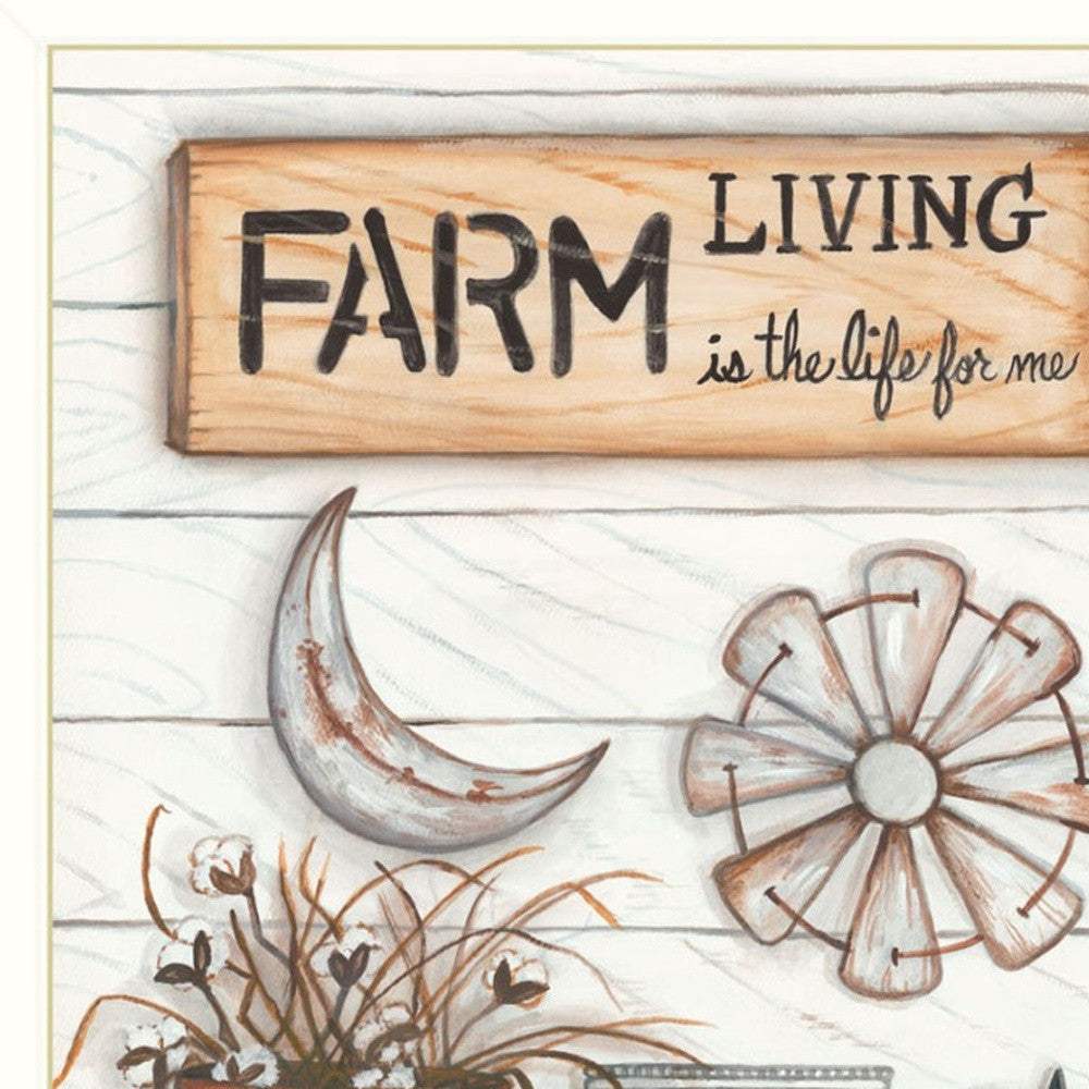 Set Of Two Farm Living 2 White Framed Print Wall Art - Homeroots - Flyclothing LLC
