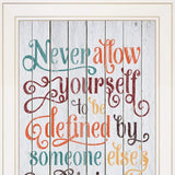 Set Of Two Who You Think 1 White Framed Print Wall Art - Homeroots - Flyclothing LLC