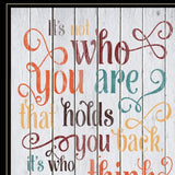 Set Of Two Who You Think 2 Black Framed Print Wall Art - Homeroots - Flyclothing LLC