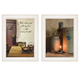 Set Of Two What I Love Most 1 White Framed Print Wall Art - Homeroots