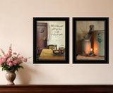 Set Of Two What I Love Most 2 Black Framed Print Wall Art - Homeroots