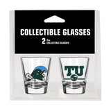 Tulane Campus Colors 2oz Letterman Shot Glass 2 Pack - Logo Brands - Flyclothing LLC