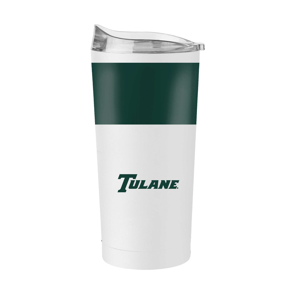 Tulane 20oz Colorblock Powder Coat Tumbler - Logo Brands - Flyclothing LLC