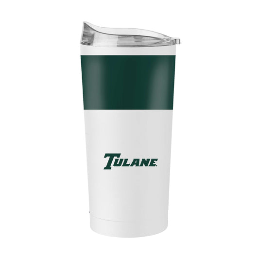 Tulane 20oz Colorblock Powder Coat Tumbler - Logo Brands - Flyclothing LLC