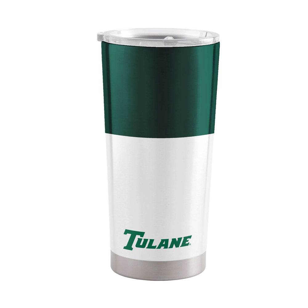Tulane 20oz Colorblock Stainless Tumbler - Logo Brands - Flyclothing LLC