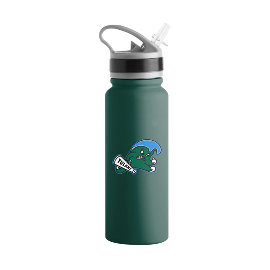Tulane 25oz Campus Color Letterman Stainless Single Wall Flip Top Bottle - Logo Brands - Flyclothing LLC