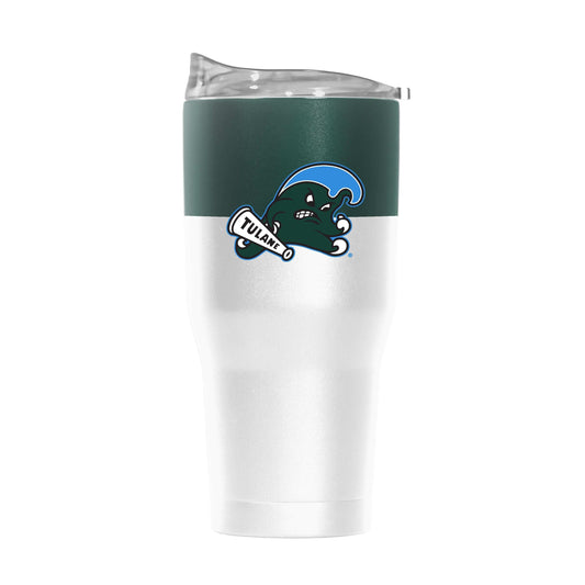 Tulane 30oz Colorblock Powder Coat Tumbler - Logo Brands - Flyclothing LLC