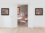 Set Of Two God Bless or Sweet Land 2 Black Framed Print Wall Art - Homeroots - Flyclothing LLC