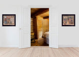 Set Of Two God Bless or Sweet Land 3 Black Framed Print Wall Art - Homeroots - Flyclothing LLC