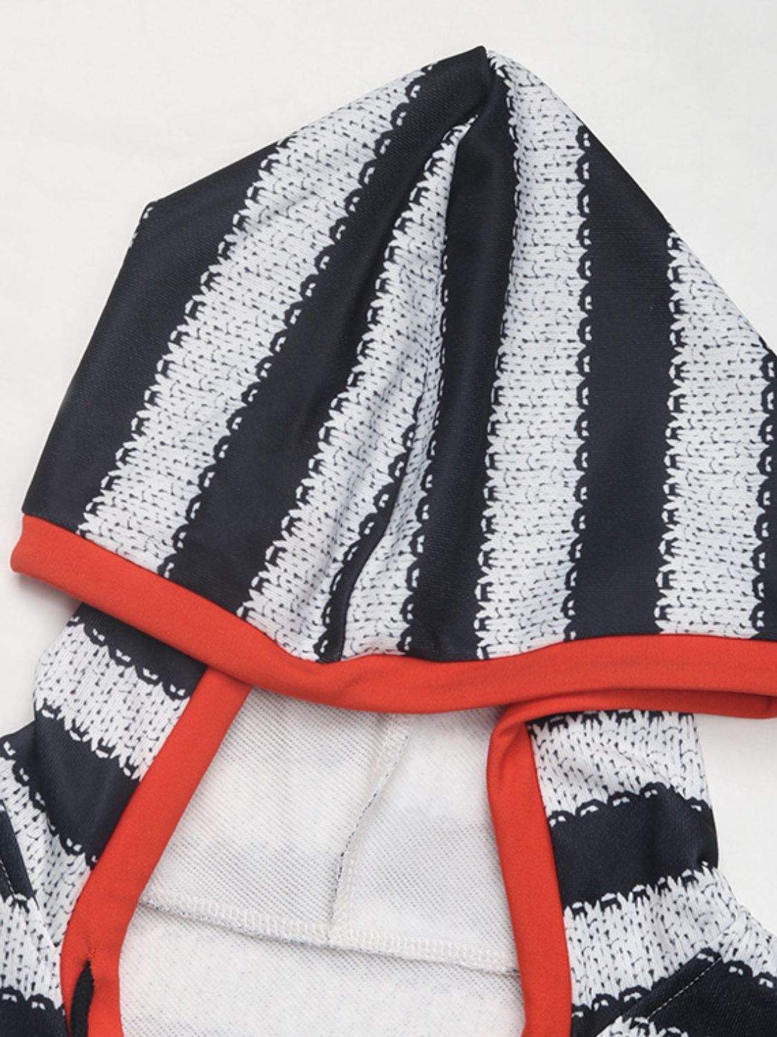 Perfee Contrast Striped Long Sleeve Hoodie - Trendsi - Flyclothing LLC