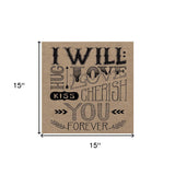 Set Of Two Hugs or Forever 1 White Framed Print Wall Art - Homeroots - Flyclothing LLC