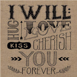 Set Of Two Hugs or Forever 1 White Framed Print Wall Art - Homeroots - Flyclothing LLC